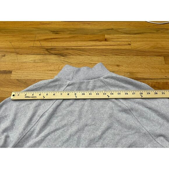 Anthropologie Maeve Laney Women's M Purple Sweater Poly Knit Mock Neck Stretch - Picture 6 of 9